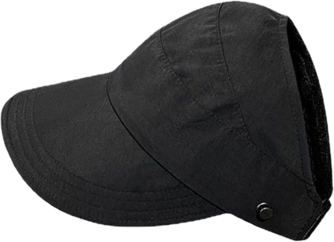 아브힐 하프 오픈형 포니테일 마스크걸이 여성 버킷햇 선켑