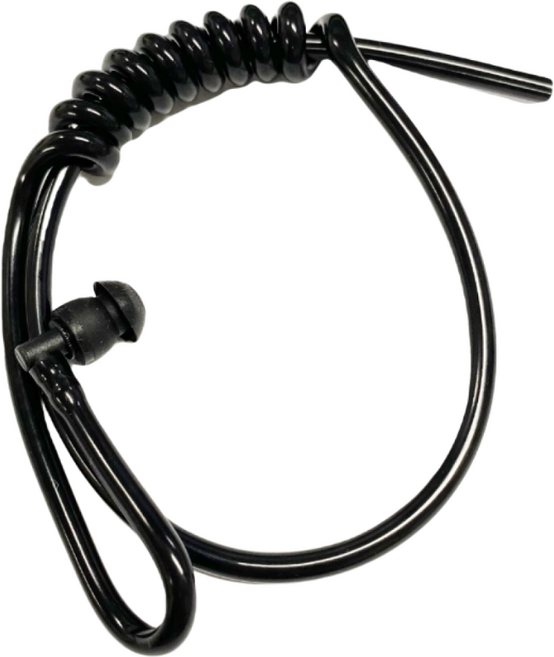 블랙튜브 국산 / 무전기 경호용 이어마이크 리필튜브 고무호스 돼지꼬리 블랙 이어튜브