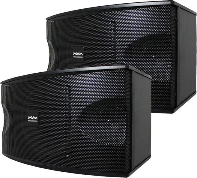 노래방 스피커 MVM K100(10인치) 풍부한 중.저음 사운드 출력 (1조/2개) SM