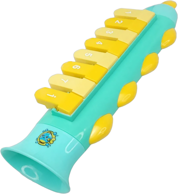 피쉬로디카 교육용 멜로디언 멜로디혼 돌봄 늘봄 어린이집 유치원 음악 수업용, 1개, 그린