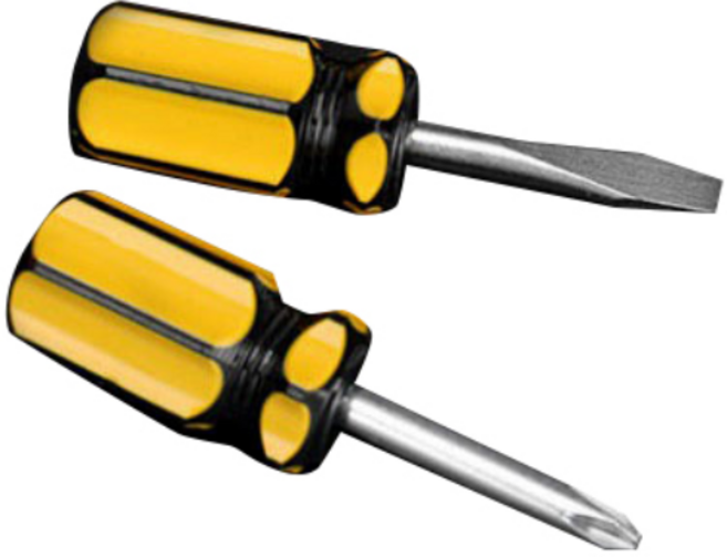 무다스 마이크로 십자 일자 다용도 주먹 드라이버 2종 세트, 1세트