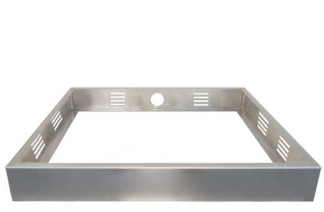 [수입 / 국산 인덕션 겸용] 6cm 프레임 인덕션 거치대 판넬 전기레인지 스탠드 외함 하이라이트케이스 프리스탠딩 받침대 루미스, 스테인리스, 1개