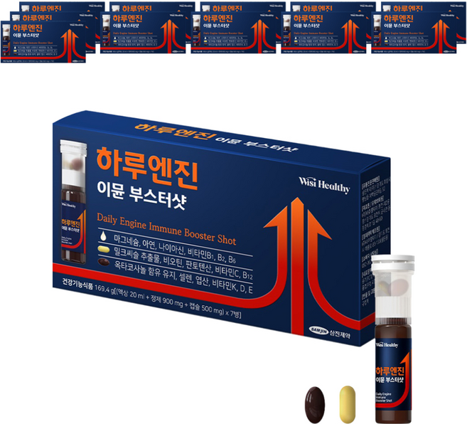 위시헬씨 하루엔진 이뮨 부스터샷, 7회분, 12개
