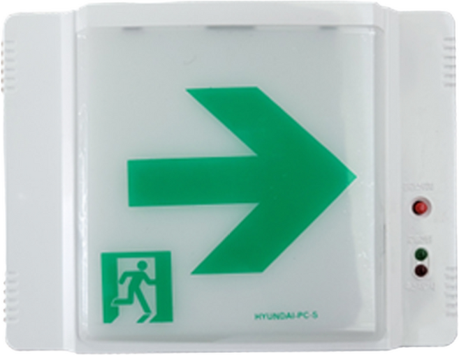 복도통로 피난구 유도등(LED) 우방향 벽부형(현대), 1개, 단품