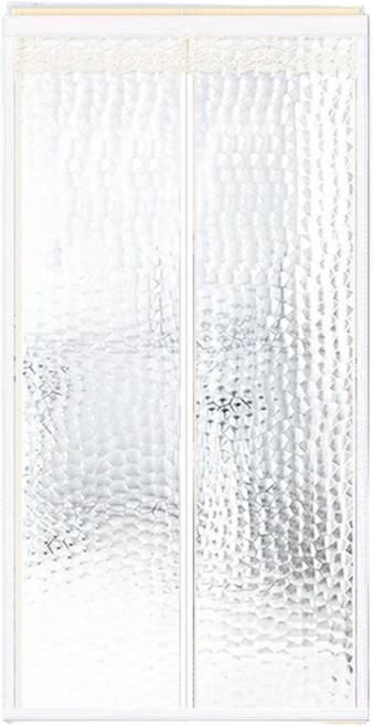 유티즌 방풍비닐 커튼 EVA 방문 현관문 베란다 자석바람막이 반투명 아쿠아큐브 화이트, 1개