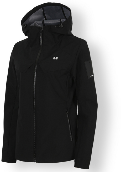 로켓그로스_험머 여성 H1 시그니처 스포츠 3Layer 바람막이 후드자켓 블랙