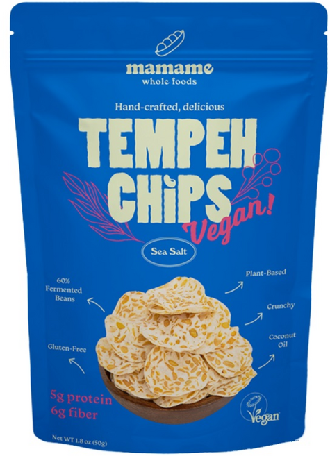 마마메 템페 칩스 씨솔트맛 50g, 1개