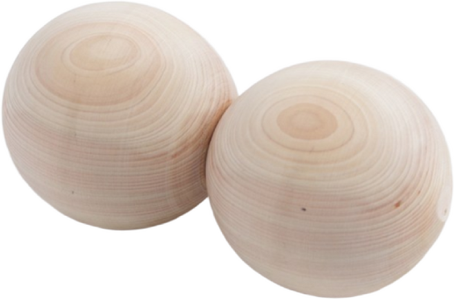 브이에이 편백나무 땅콩볼 마사지볼 마사지기, 편백색상, 1개