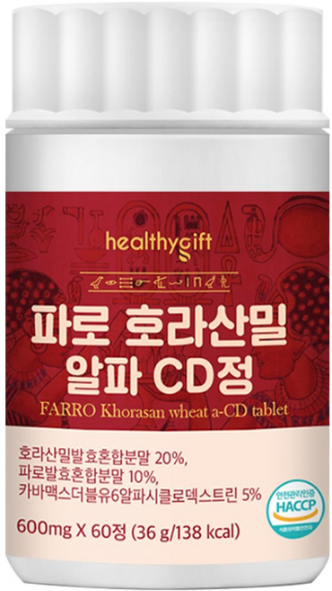 파로 호라산밀 알파 CD 정 식약처 인증, 1개, 60정