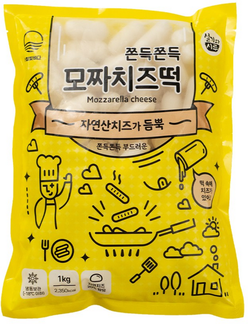 모짜치즈떡 1kg, 1개
