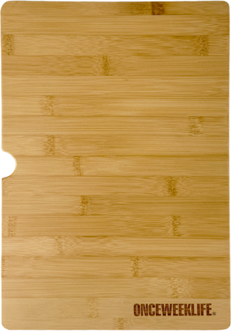 원스위크라이프 캠핑 IGT 테이블 대나무 원목 나무 덮개 상판 플레이트, 우드