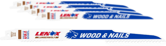 (5PCS) 레녹스 컷쏘날 LXKR956R 9인치 6TPI 못박힌 목재 컷소날, 1개