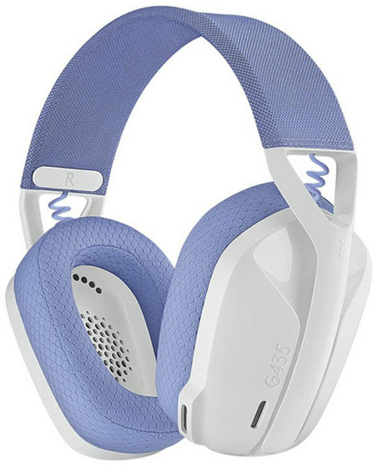 로지텍 G435 게이밍 무선 블루투스 헤드셋, 화이트