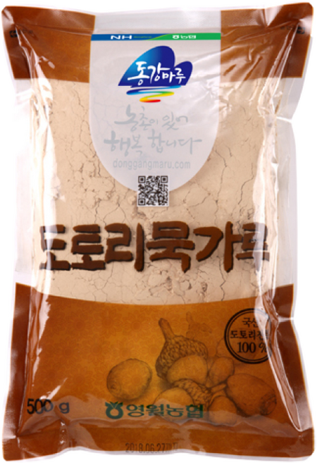 영월농협 동강마루 국산 도토리묵가루, 4개, 500g