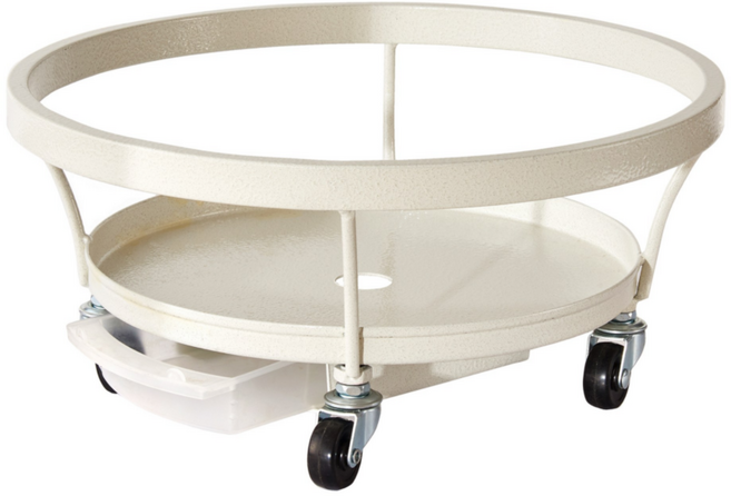 원형 이동식 화분 받침대, 원형 중소형화이트, 1개