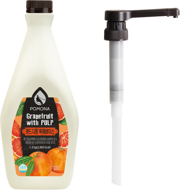 포모나 레드자몽 톡톡베이스 1.2kg + 전용펌프 세트