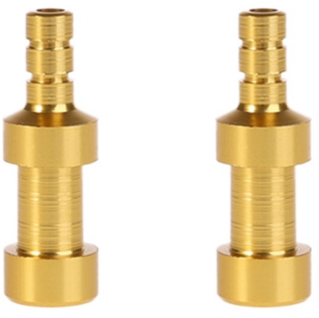 원폴뎀 자전거 프레스타 어댑터, 2개, 골드