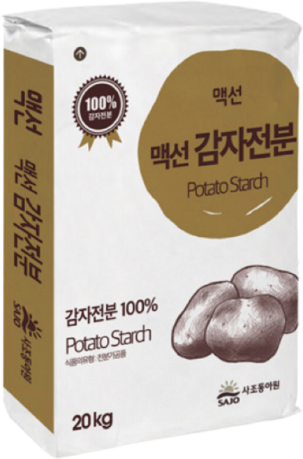 사조동아원 맥선 감자전분20kg 100%, 1개, 20kg