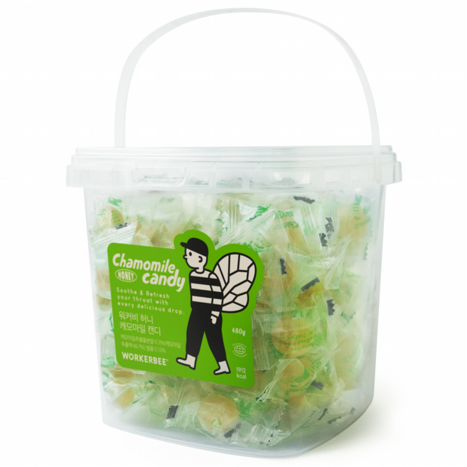 워커비 허니 캐모마일 캔디, 1개, 480g