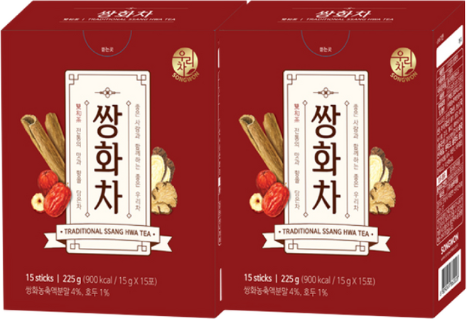 [조한스토어] 송원 우리차 쌍화차 30T (15T ) 스틱, 15g, 15개입, 2개