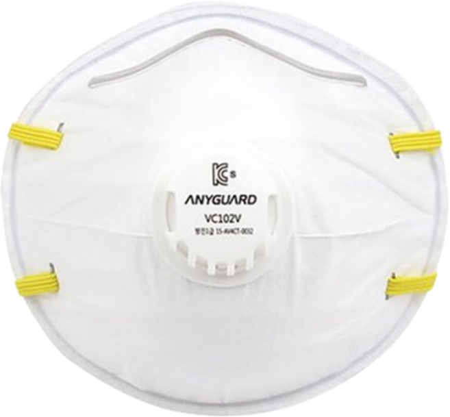 애니가드 산업용 방진마스크 1급밸브형 VC102V 2급밸브형 VC202V 2급일반 VC201G, 100개