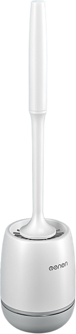 소프트 실리콘 변기솔 틈새 변기청소솔, 화이트그레이