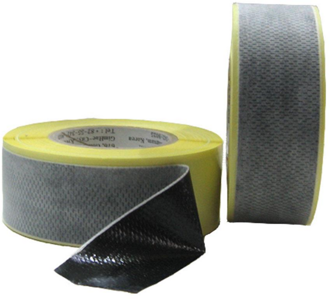 국내생산 부틸방수테이프 옥상 렉산 판넬 지붕 보수 누수방지 강력접착 간편방수, 부직포시트 회색, 1개, BT503 폭5cm 길이20m 두께0.3mm