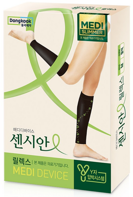 센시안 릴렉스 압박밴드 블랙, 1개, 종아리/무릎형, M-L