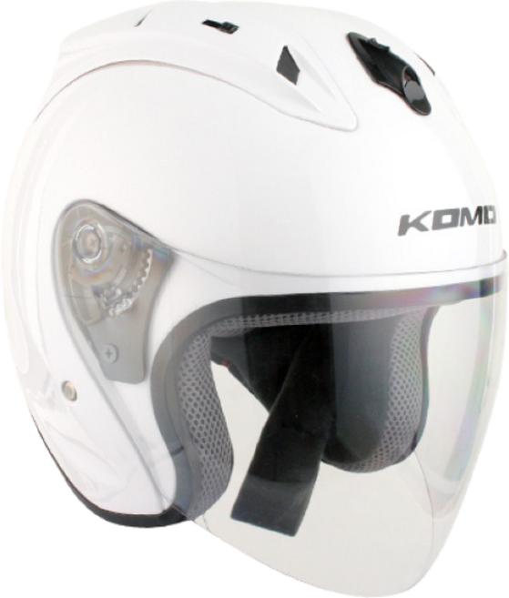 KOMO 코모 668 오픈페이스 오토바이 헬멧, WHITE
