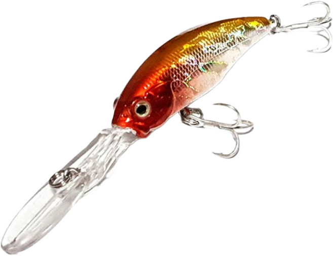 타우르스60 쏘가리 배스 미노우 루어 플로팅 7.7g 60mm, 1개, 1번