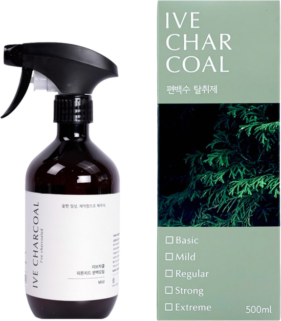 이브차콜 편백수 100% Level2 Mild 피톤치드 탈취제 새집증후군 제거, 1개, 500ml