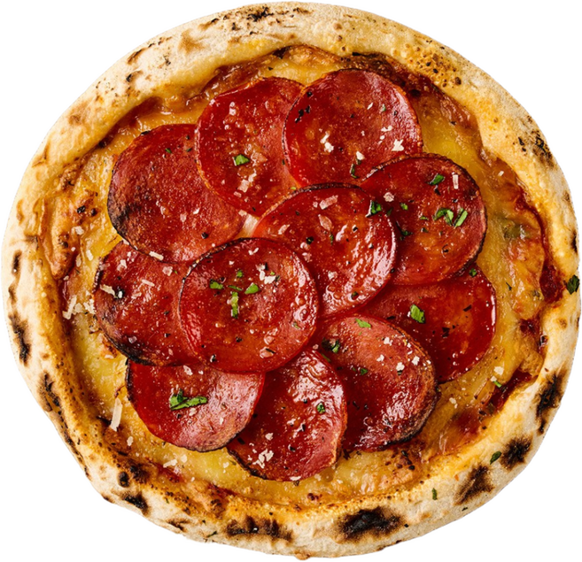 나폴리 페퍼로니 냉동 화덕 수제 피자 6인치 미니 사이즈, 5개, 150g