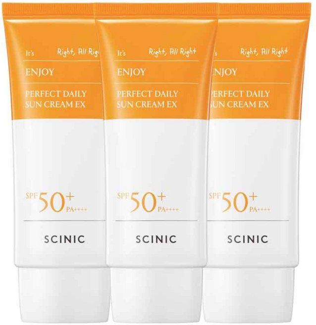 싸이닉 엔조이 데일리 선크림 SPF50+ PA++++, 3개, 50ml