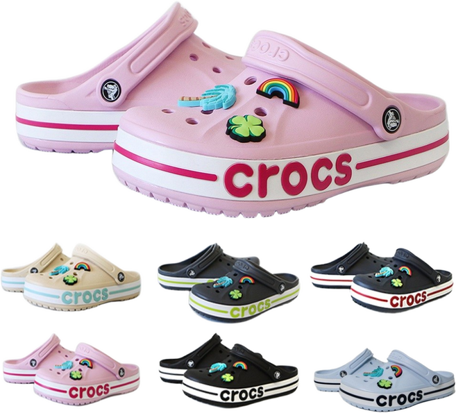 CROCS 정품 크록스 바야밴드 클로그 키즈 토들러 레츄 악세사리