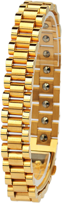 진주모아 99.9998% 로체인 게르마늄 건강팔찌 남성 여성, BGMN01 로체인골드(남성), 1개