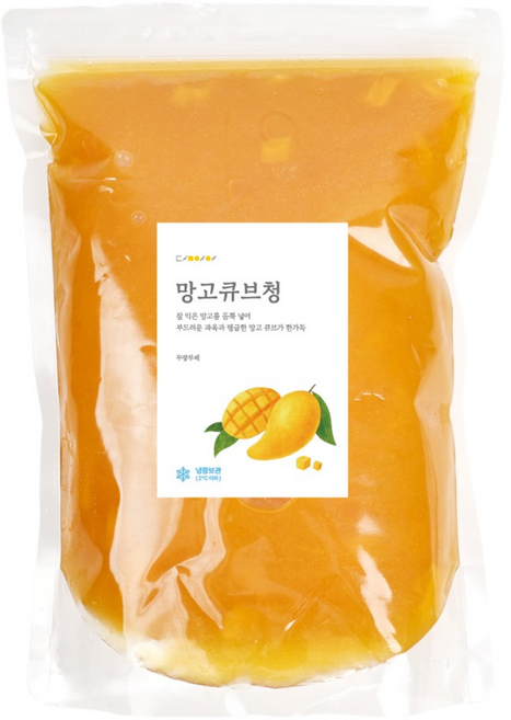 담아요 수제 망고큐브청, 1개, 1개입, 1kg