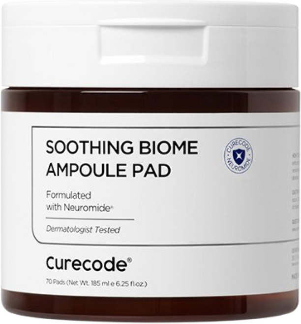 큐어코드 수딩 바이옴 앰플 패드, 1개, 70매입