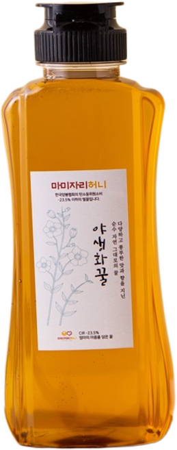 마미자리허니 지리산 자연 벌꿀 매직캡 튜브 국내산 100% 잡화꿀 야생화꿀, 1개, 500g