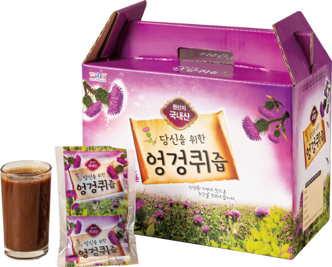 100% 국내산 엉겅퀴즙 105ml 50포, 50개