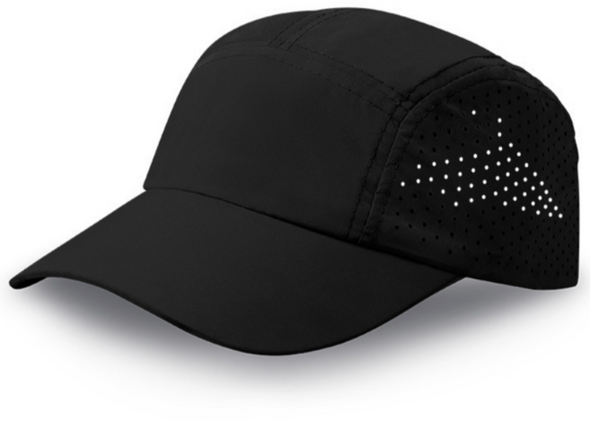 올어바웃하나 러닝 경량 무지 모자, 블랙, 1개