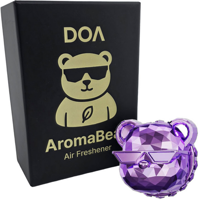 도아 아로마베어 고급 차량용 방향제 디퓨저 자동차 국내생산, 1개, 라일락퍼플 x 화이트머스크