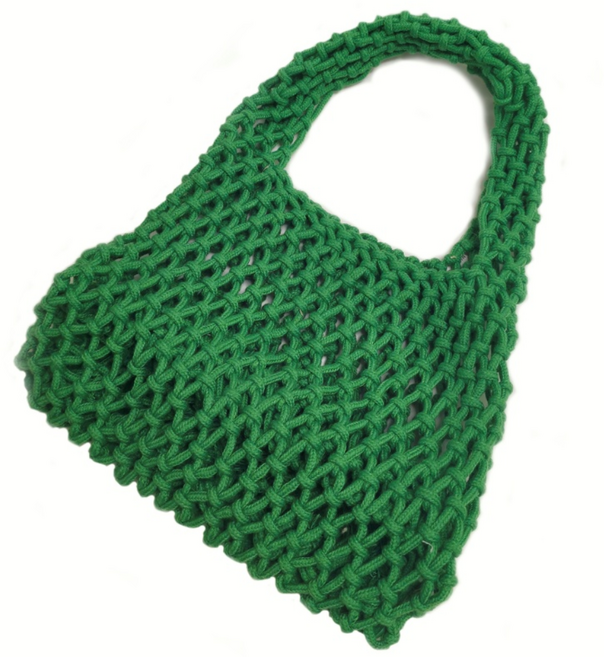 올유니드 미니네트백 A 데일리 손목가방 손뜨개가방