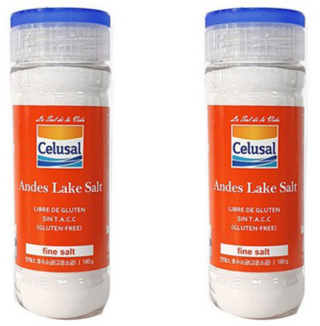 셀루살 안데스 고운소금, 180g, 2개