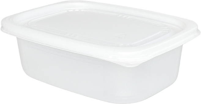 청년팩 밀폐 사각 죽용기 중 850ml 반찬 소분 전자레인지 PP, 1개, 50세트