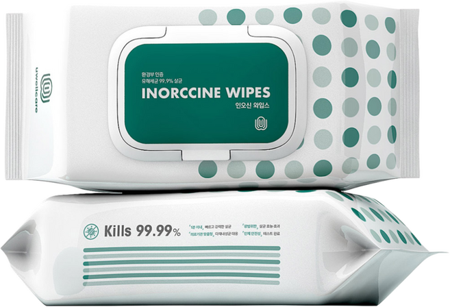 살균소독 티슈 인오신 와입스 [2026년형 환경부 승인], 1개, 100개입