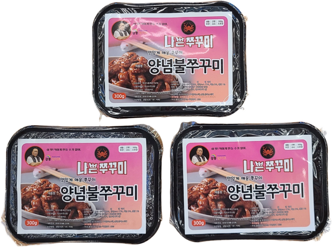The나쁜쭈꾸미-양념불쭈꾸미 300g, 3개