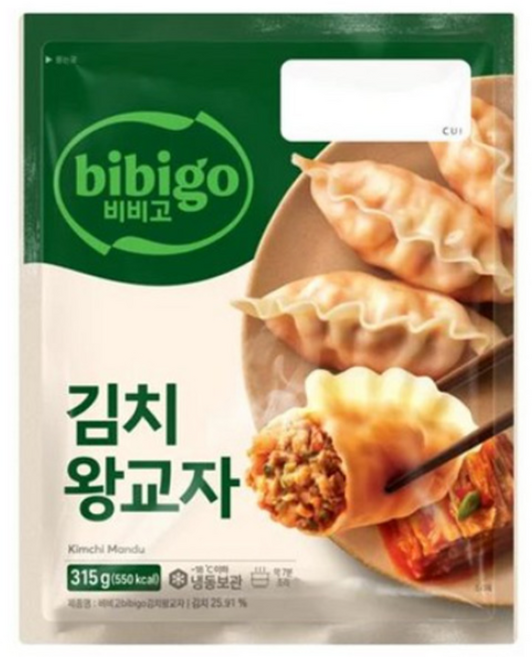 (냉동)[비비고]김치왕교자, 315g, 2개