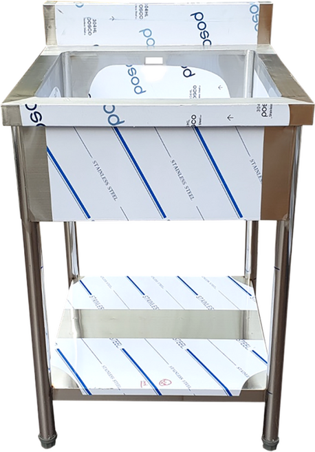 [스텐팩토리] 스텐 1조 업소용 싱크대 600, 1조싱크대600x600x800 STS201