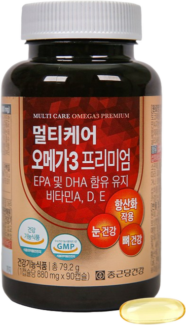 종근당건강 멀티케어 오메가3 프리미엄, 90정, 1개
