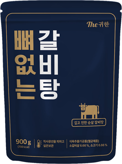 더 귀한 뼈없는 갈비탕 900g, 4개